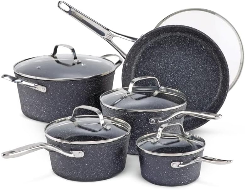 Heritage The Rock Forged Non-Stick Cookware Set, 10-pc