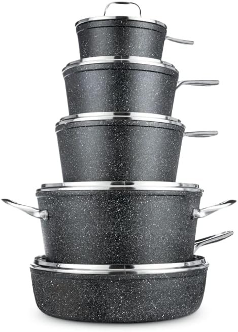 Heritage The Rock Forged Non-Stick Cookware Set, 10-pc